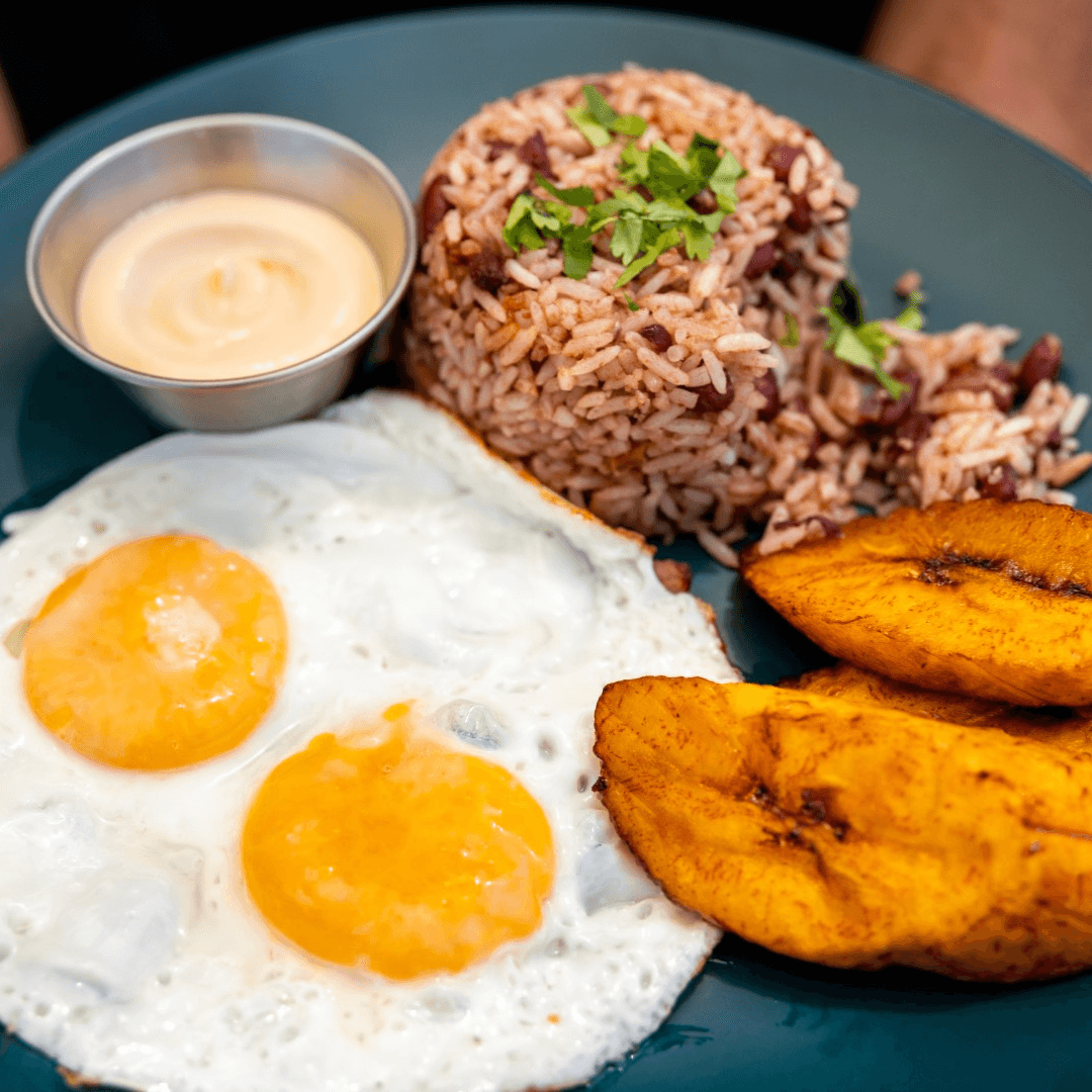 Gallo pinto served at ONDA Playa Grande
